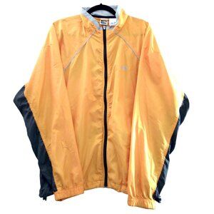 Vtg The North Face Mens Yellow Lightweight Windbreaker Packable Jacket Size XL
